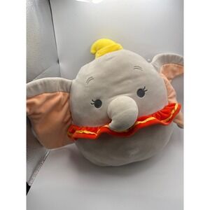 Squishmallows Dumbo Plush Kids 10 Inch Gray Excellent Disney Circus Elephant